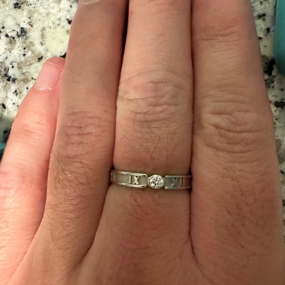 Authentic Tiffany & Co. Atlas Ring Size 10.5 - Picture 2 of 7